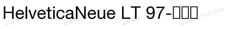 HelveticaNeue LT 97字体转换